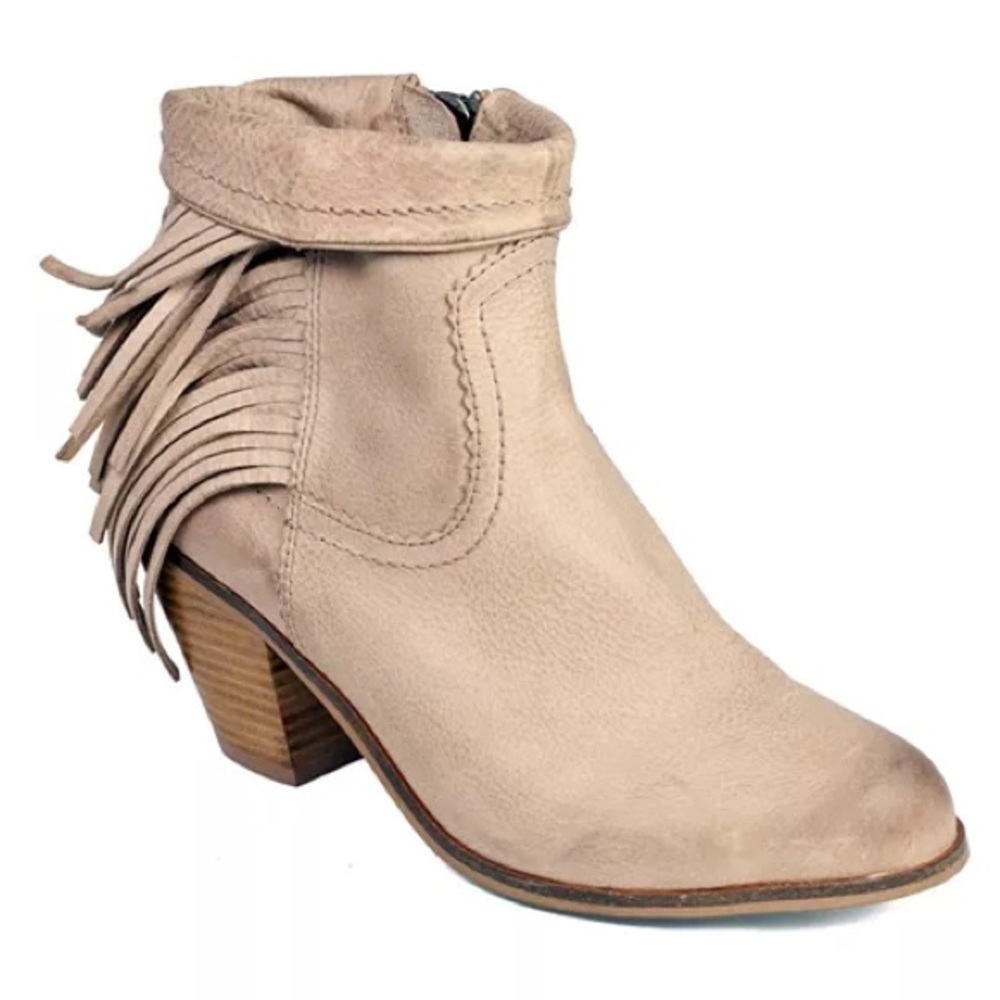 SAM EDELMAN Louie Fringe Booties Size 8.5